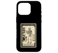 The Librarian Tarot Card - Spooky Gothic Library Books Read Coque pour iPhone 16 Pro