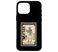 The Librarian Tarot Card - Spooky Gothic Library Books Read Coque pour iPhone 16 Pro Max