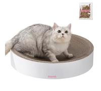 THE LICKER STORE Nelson CSR1010I Griffoir Rond Moderne en Carton avec Herbe à Chat, Nuage, 51,1 cm