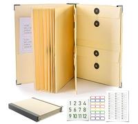 The Life Book Organiseur de documents - Folio multifonction avec étiquettes pour passeports, factures, photos, lettres et documents de succession | Classeur de planification successorale | In Case I