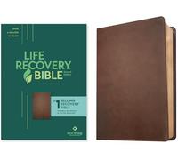 The Life Recovery Bible: New Living Translation, Rustic Brown, Leatherlike