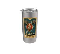 The Lifter Tarot Card Gym Squelette Powerlifting Gobelet isotherme en acier inoxydable double paroi