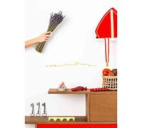 The Line - Avignon - Silhouette décorative murale - Skyline - 50 cm - or