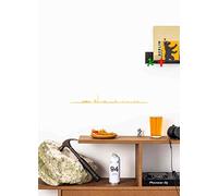 The Line - Berlin - Silhouette décorative murale - Skyline - 50 cm - or