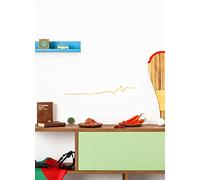 The Line - Biarritz - Silhouette décorative murale - Skyline - 50 cm - or
