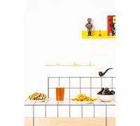 The Line - Bruxelles - Silhouette décorative murale - Skyline - 50 cm - or