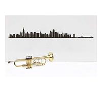 The Line City Skyline Affiche Murale Silhouette 122 cm - Chicago