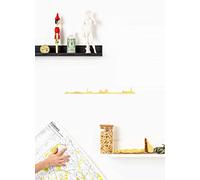The Line - Florence - Silhouette décorative murale - Skyline - 50 cm - or