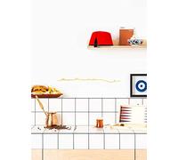 The Line - Istanbul - Silhouette décorative murale - Skyline - 50 cm - or