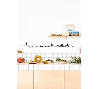 The Line - Jérusalem - Silhouette décorative murale - Skyline - 125 cm - noir