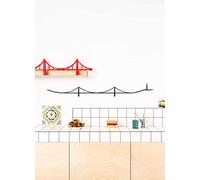 The Line - Lisbonne - Silhouette décorative murale - Skyline - 125 cm - noir