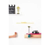 The Line - Los Angeles - Silhouette décorative murale - Skyline - 50 cm - or