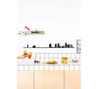 The Line - Milan - Silhouette décorative murale - Skyline - 125 cm - noir