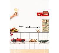 The Line - Mulhouse - Silhouette décorative murale - Skyline - 50 cm - noir