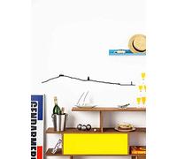 The Line - Saint-Tropez - Silhouette décorative murale - Skyline - 125 cm - noir