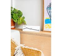 The Line - Saint-Tropez - Silhouette décorative murale - Skyline - 19 cm - noir