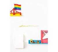 The Line - San Francisco 1 - Silhouette décorative murale - Skyline - 50 cm - or
