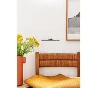 The Line - Shanghai - Silhouette décorative murale - Skyline - 19 cm - noir