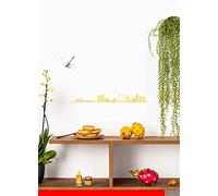 The Line - Singapore - Silhouette décorative murale - Skyline - 50 cm - or