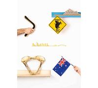 The Line - Sydney - Silhouette décorative murale - Skyline - 50 cm - or