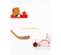 The Line - Toronto - Silhouette décorative murale - Skyline - 50 cm - or