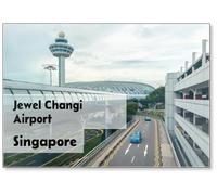 The Link Bridge or Inter-Terminal Travellators to Travel from Terminal2 to Jewel Changi Airport Jewel Changi. Jewel Comprend des jardins, des attractions, un hôtel et un centre commercial, aimant de
