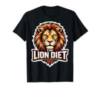 The Lion Diet Hardcore Carnivore Mangeur de Viande pour bœuf T-Shirt