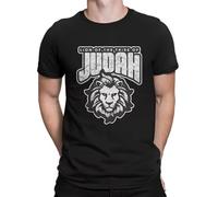 The Lion in The Bible Creative Tshirt for Men Lion of The Tribe of Judah Round Collar Basic T Shirt Personalize Birthday Gifts Black 3XL