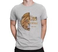 The Lion in The Bible est Tshirt for Men Lion Round Collar Pure Cotton T Shirt Distinctive Gift Clothes Outdoorwear Grey S