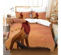 The Lion King Ensemble De Literie Imprim¿¿ D Housse De Couette En Microfibre Douce Pour Enfants Et Adolescents Avec Taie D'oreiller Zipp¿¿E Double£¿Xcm£©