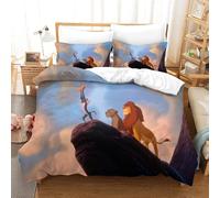 The Lion King Ensemble De Literie ¿¿ Motif Imprim¿¿ D Housse De Couette ¿¿ Th¿¿Me Ultra Douce Pour Enfants Adolescents Avec Taie D'oreiller ¿¿ Fermeture ¿¿C