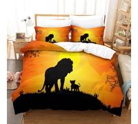 The Lion King Housse De Couette ¿¿ Th¿¿Me Imprim¿¿E En D Ensemble De Literie En Microfibre Douce Ensemble De Pi¿¿Ces Avec Housse De Couette Taie D'oreill