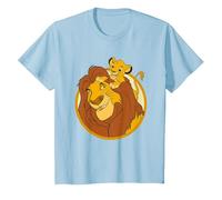 The Lion King Mufasa And Simba T-Shirt, Enfant, Bleu Céleste, 4 ans