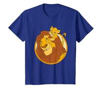 The Lion King Mufasa And Simba T-Shirt, Enfant, Bleu Royal, 4 ans