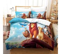The Lion King Parure De Lit Housse De Couette En Microfibre Douce Avec Sens D'impression D Pour Enfants, Adolescents, Avec Taie D'oreiller Zipp¿¿E Sing