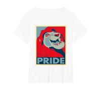 The Lion King Pride Mufasa T-Shirt, Femme Grandes tailles, Blanc, 3X