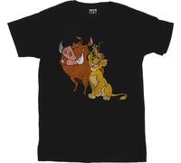 The Lion King - "Simba, Timon And Pumbaa" T-shirt pour garçon BI861 (152-158) (Noir)