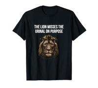 The Lion Misses The Urinal on Purpose Gen Z Meme T-Shirt