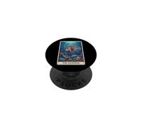 The Lionfish Tarot Card PopSockets PopGrip Adhésif