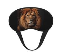 The Lion's Gaze Masque de sommeil occultant en polyester doux, anti-lumière, élégant, convient pour les hommes et les femmes, pour le travail quotidien et les voyages en plein air.