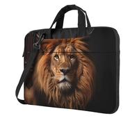 The Lion's Gaze Sacoche pour ordinateur portable, sac à bandoulière multifonctionnel, 14,96 pouces de long, mallette, sac à main, sac à bandoulière