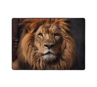 The Lion's Gaze Tapis 203,2 x 147,3 cm - Confortable, doux, résistant à l'usure, antidérapant, adapté pour les chambres, les salons et autres scènes.