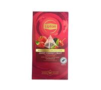 Thé lipton exclusif fruits de forêt 25 sacs pyramides