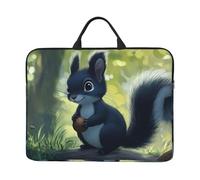 The Little Black Squirrel Sacoche de transport avec poignée pour ordinateur portable 14" Pour homme et femme Housse rembourrée pour ordinateur portable