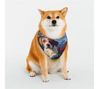 The Little Dog in The Alps Écharpe triangulaire élégante pour animal domestique, accessoire pour animal domestique, lavable, pour fille, garçon, chien ou chat, taille L