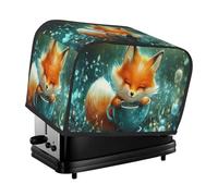 The Little Fox Housse pour grille-pain 2 tranches avec poches Protection contre la poussière et les traces de doigts