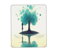 The Little Girl by The River Tapis de souris de jeu, motif imprimé complet avec base en caoutchouc de 3 mm, ergonomique et durable pour le bureau, les jeux et l'étude