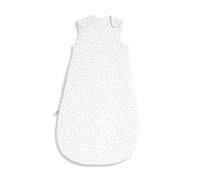 The Little Green Sheep Gigoteuse bébé 0-6 mois, sac de couchage en lin et coton biologique matelassé, 2.5 Tog pour toute l'année, blanc avec imprimé riz