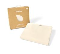 The Little Green Sheep Protège-matelas imperméable en coton biologique pour lit bébé, surmatelas doux et absorbant, ovale 70x120cm (pour Stokke Sleepi Cot uniquement)