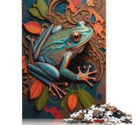 The Little Jumping Frog Puzzle 1000 Pièces Educa Jouet en Bois Divertissement Créatif Décoration Intérieure Jeu Éducatif Challenge Toy pour Adultes Et Enfants À Partir De 12 Ans 1000pcs (40x28cm)